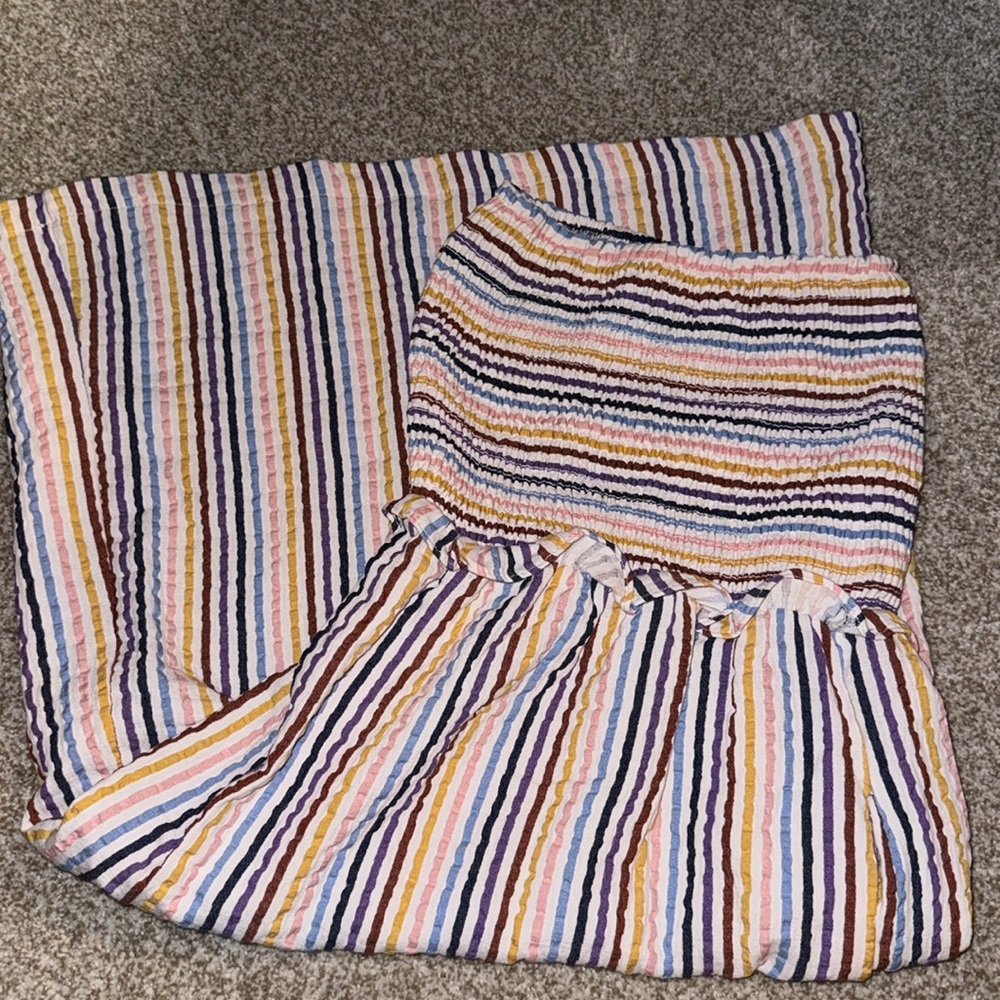 Anthropologie Saturday, Sunday striped strapless dress size small